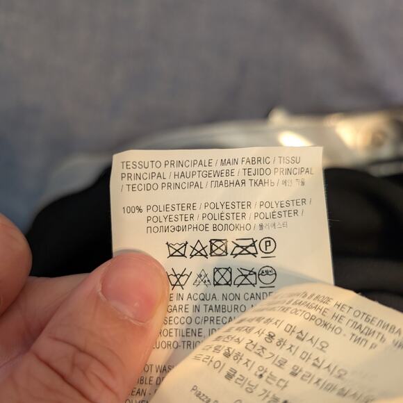 Golden Goose Metallic Silver Statement Midi Skirt Size XS - Picture 8 of 8